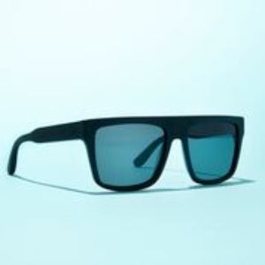 Matte Black flat top sunglasses